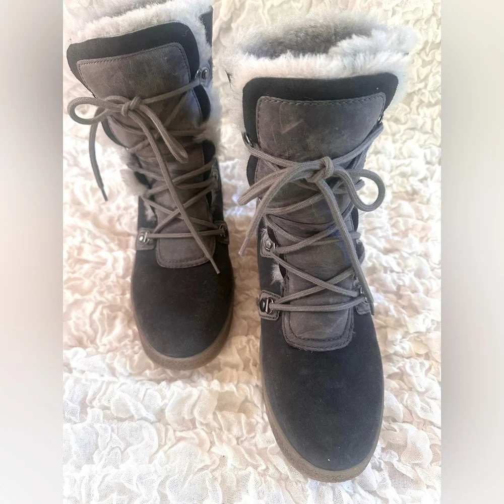 Cougar Dylan Waterproof Wedge Mid-Calf Boots Size 8 EU38.5 - Picture 2 of 10